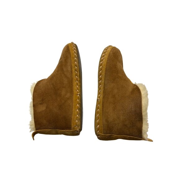 L.L. Bean Wicked Good Slippers Shearling Lined Brown-sz 9 - Picture 6 of 8